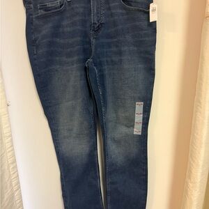 Old Navy Men's Slim Jeans - Dark Blue 36x30 Strech Comfort Waistband
